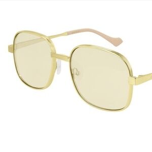 gg0788s Gucci Gold Metal Sunglasses